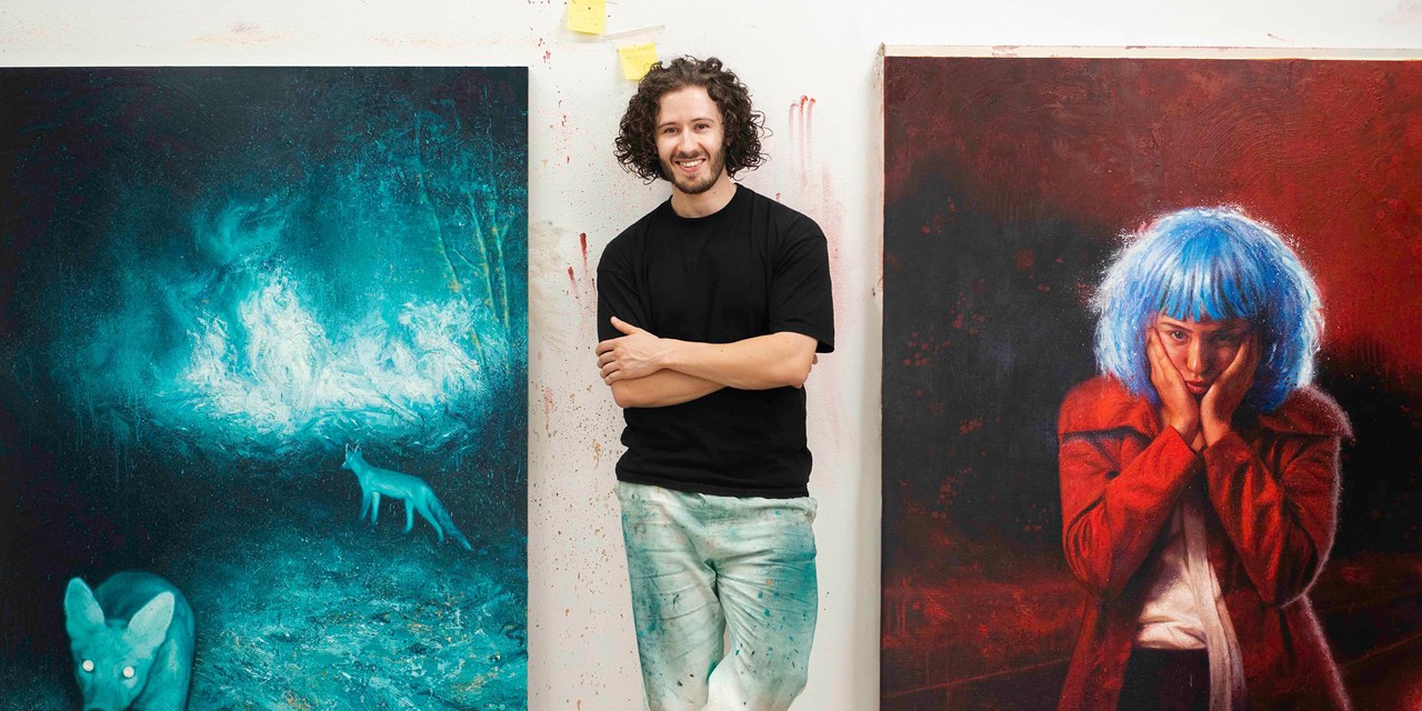 Vimaranense Rafael Oliveira premiado na Bienal de Pintura Pequeno Formato