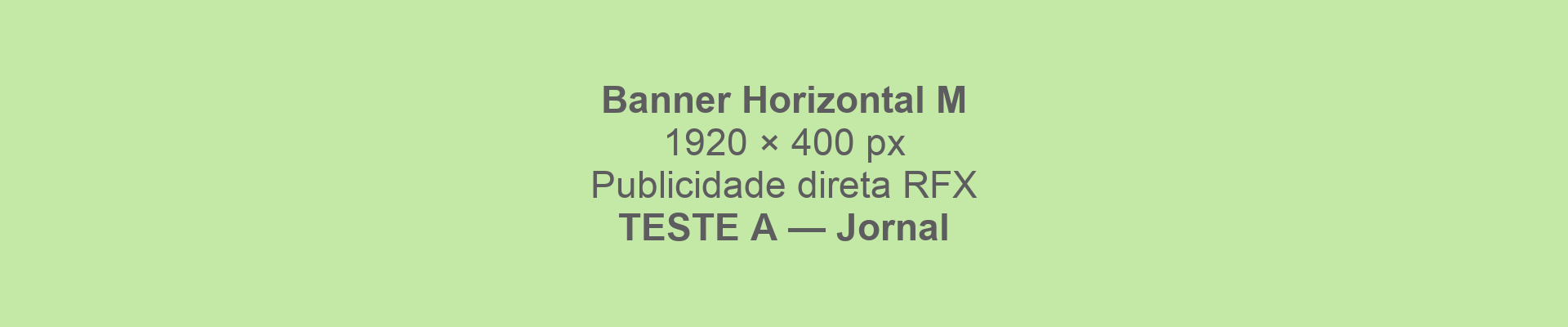 Publicidade de teste A — footer