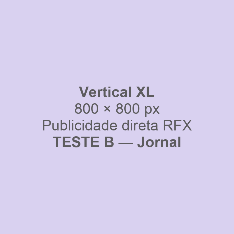 Publicidade de teste B — homepage_vertical