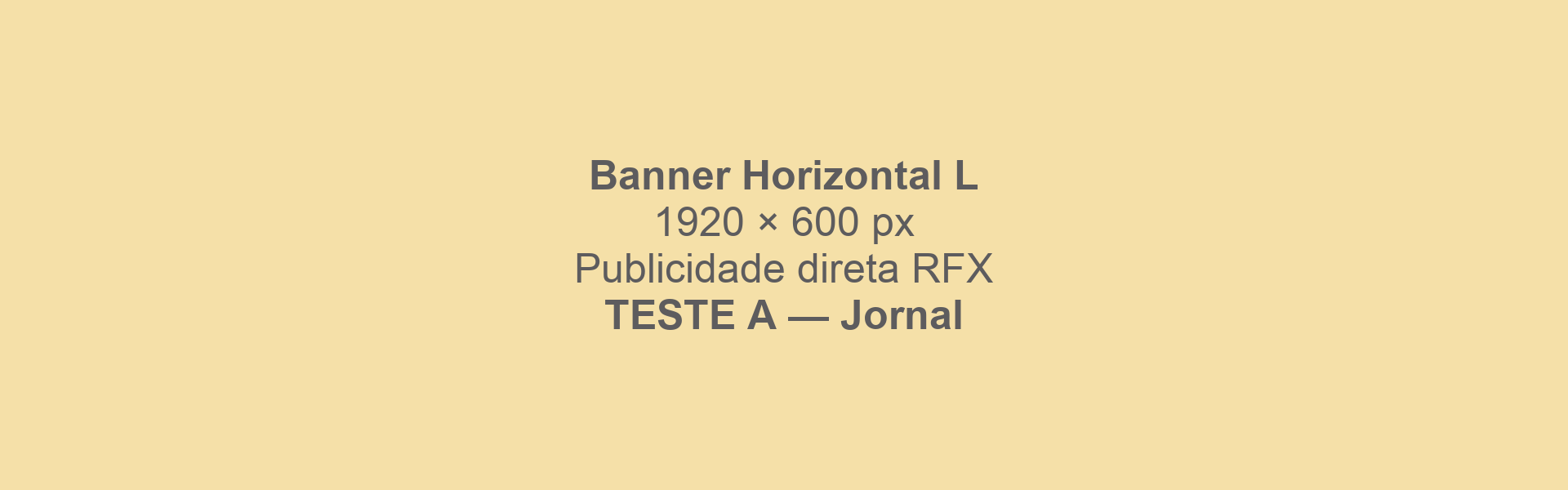 Publicidade de teste A — top